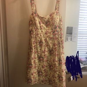 Emerald Sundae Floral Print Cut-Out Back Dress